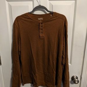 Men's long sleeve Henley